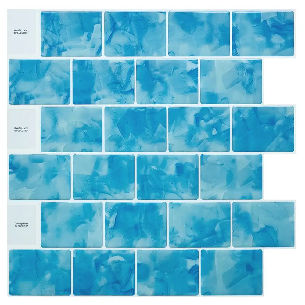 Cocotik 12 &quotx 12&quot 3D гелевая плитка пилинг и палка Backsplash самоклеющиеся обои наклейки 4