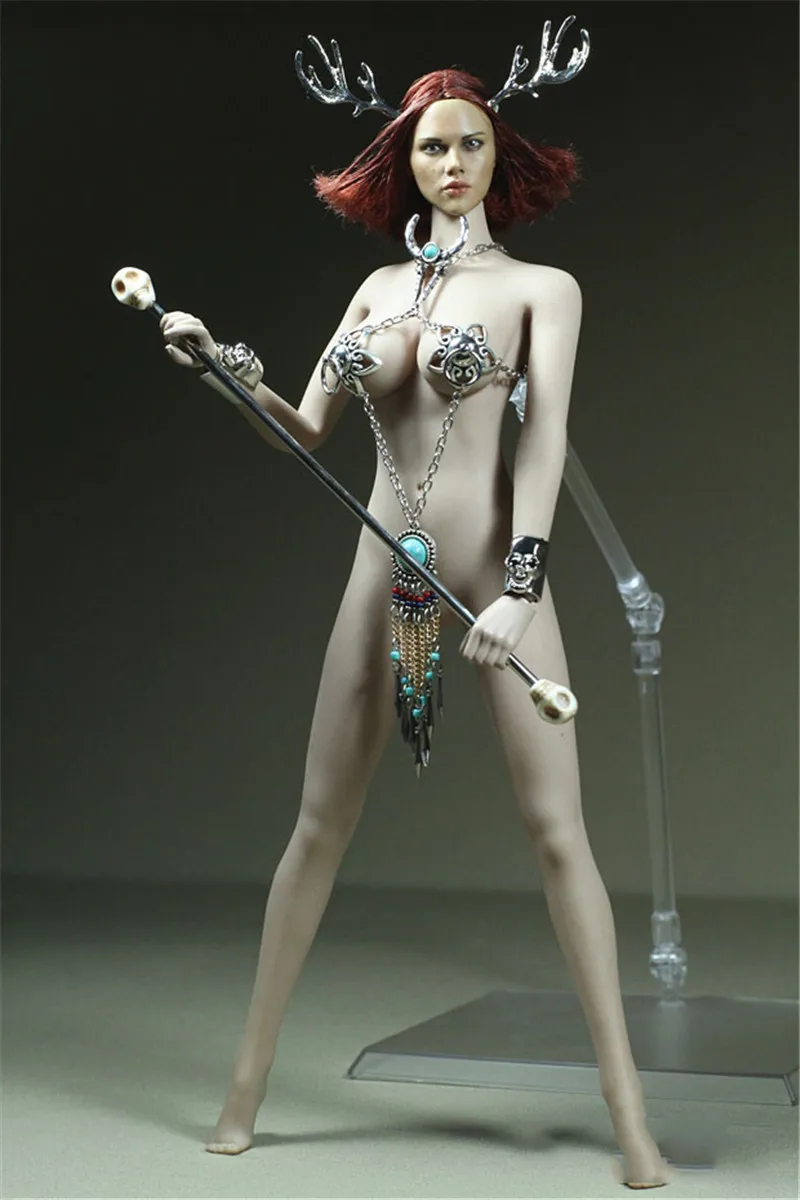 Женская пикантная металлическая одежда в масштабе 1/6 куртка с кольцом и бахромой