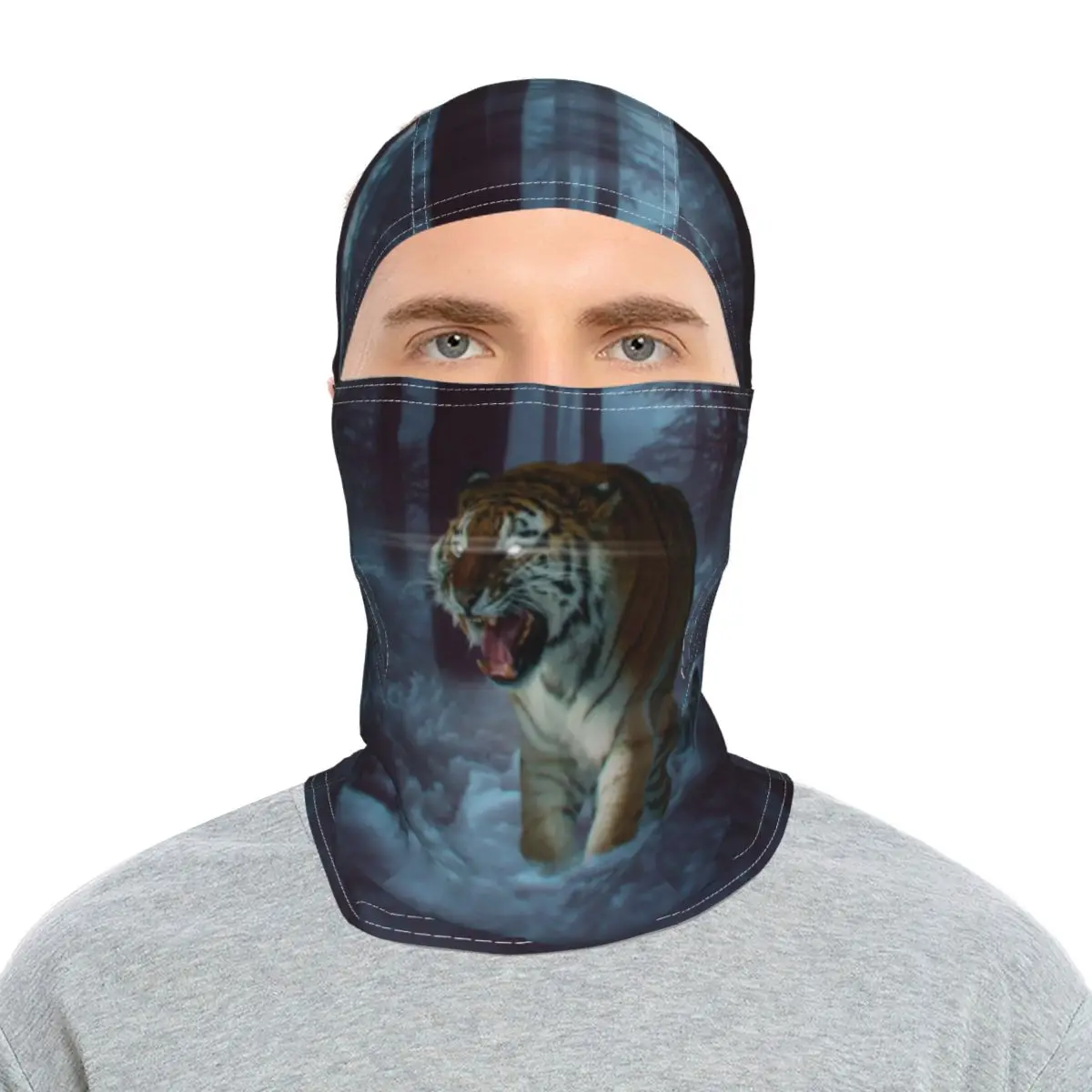 

21 Animal Tiger Pattern Outdoor Sports Riding Sunscreen Headgear Alternative Balaclava Full Face Towel Spoof Motorcycle Mask