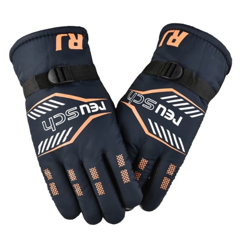 Перчатки для мужчин и женщин водонепроницаемые ветрозащитные теплые флисовые