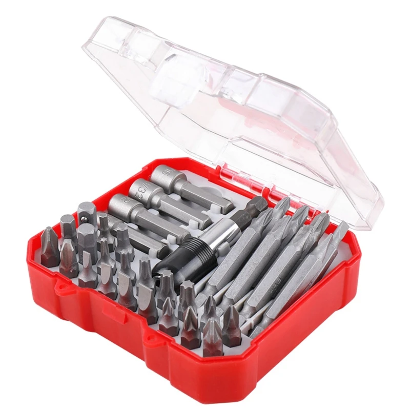 

34 Pcs 6.35mm Shank Screwdriver Bit for Daily Home Maintenance Multifunction Screwdriver Bit Set Corrosion Resistance