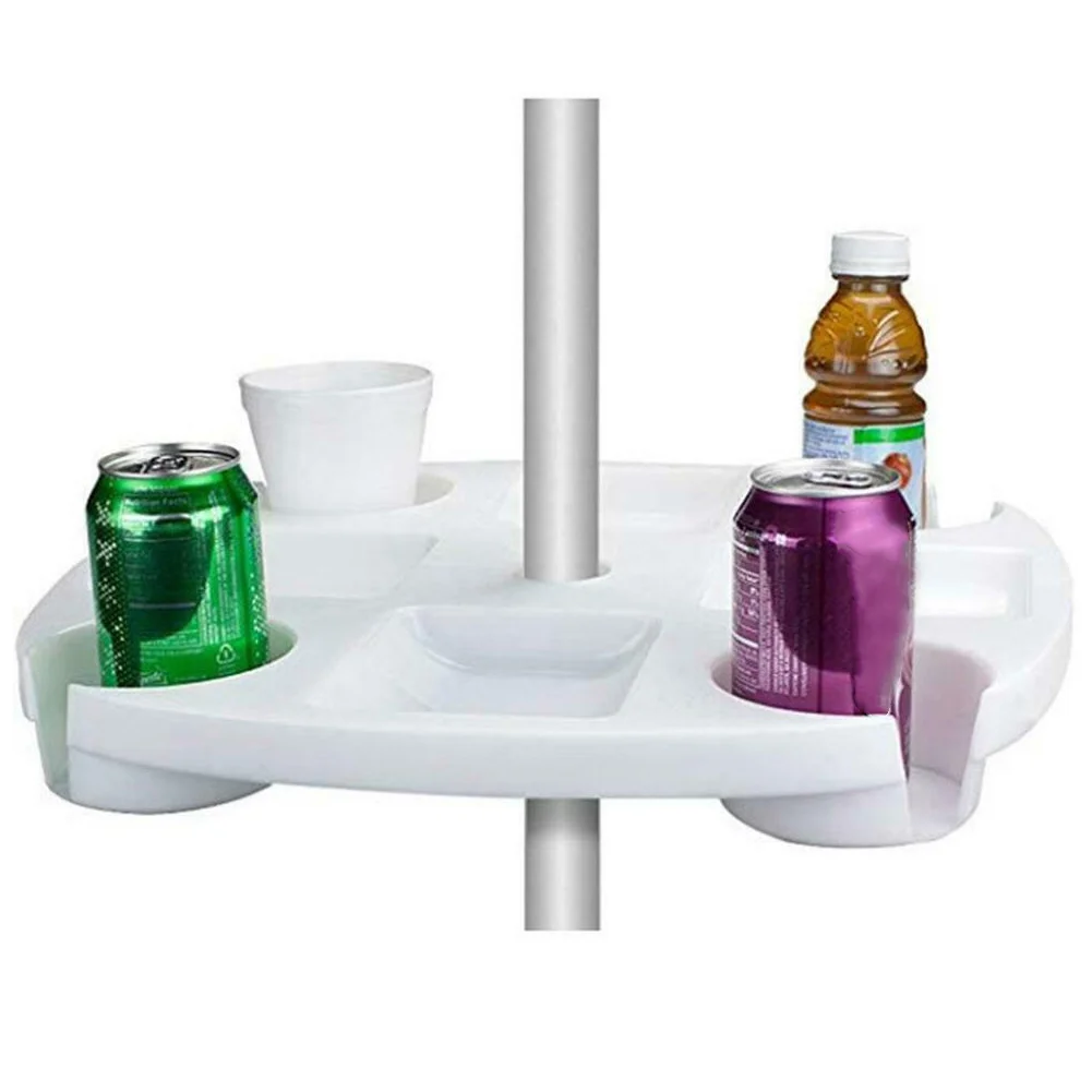Beach Umbrella Table Tray with Cup Holders Snack Cups for Garden Swimming Pool DNJ998 |