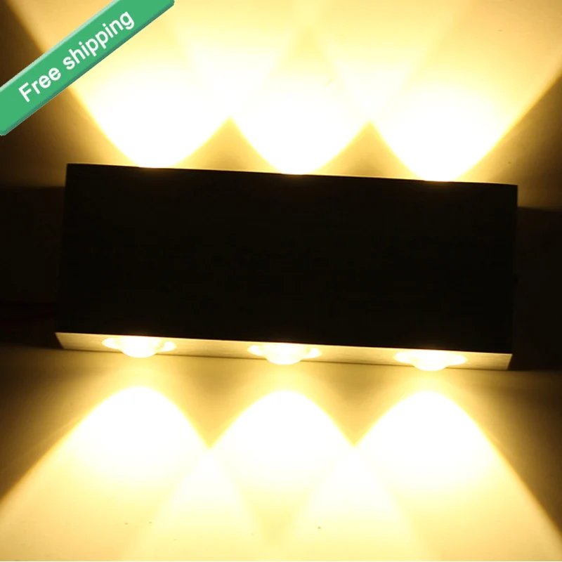 

Free shipping 2016 New 6W LED Modern led wall Light Fitting Aluminum for Aisle Bedroom Corridor Porch Background Light 110-220V