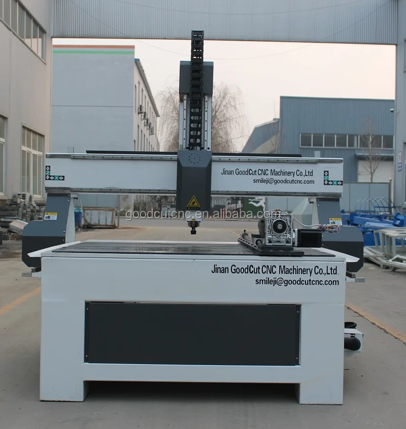 

GoodCut 1212 cnc router with axis rotary head for woodworking