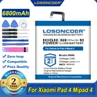 100% Оригинальный аккумулятор LOSONCOER 6800 мАч BN60 для планшетного ПК Xiaomi Pad 4 Mipad 4