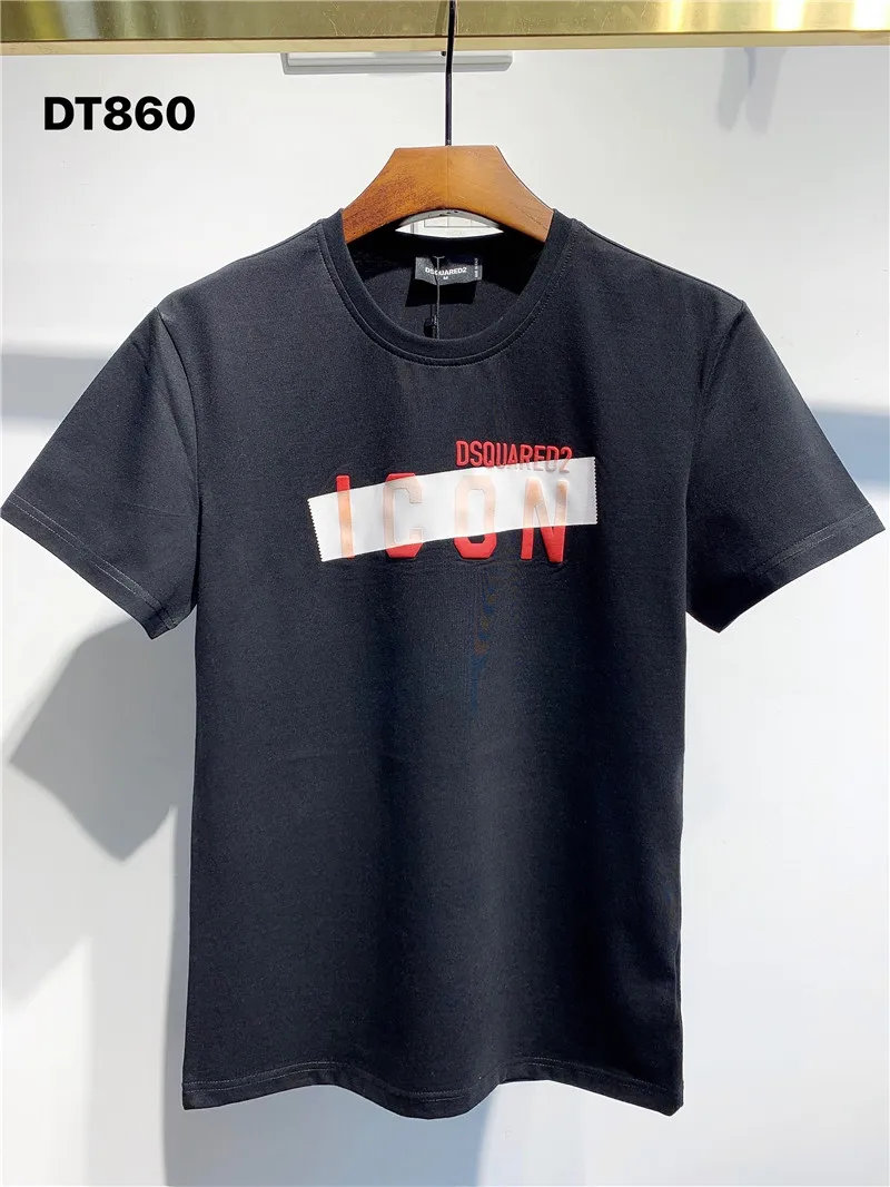 Dsquared2 футболка D2 мужские футболки с принтом знаков Dsq2 Джерси коротким рукавом