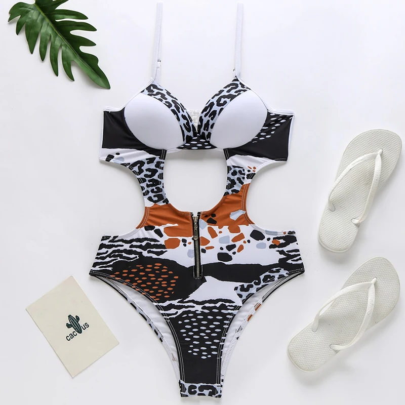 Aartiee плюс размер купальник женский боди пуш-ап с принтом бикини 2020 открытые