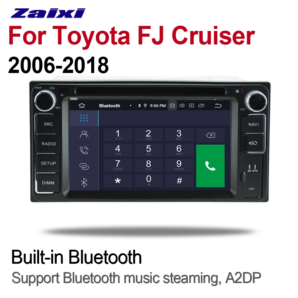 Для Toyota FJ Cruiser 2006 ~ 2018 2 DIN Автомобильный Android GPS навигация мультимедийный DVD плеер