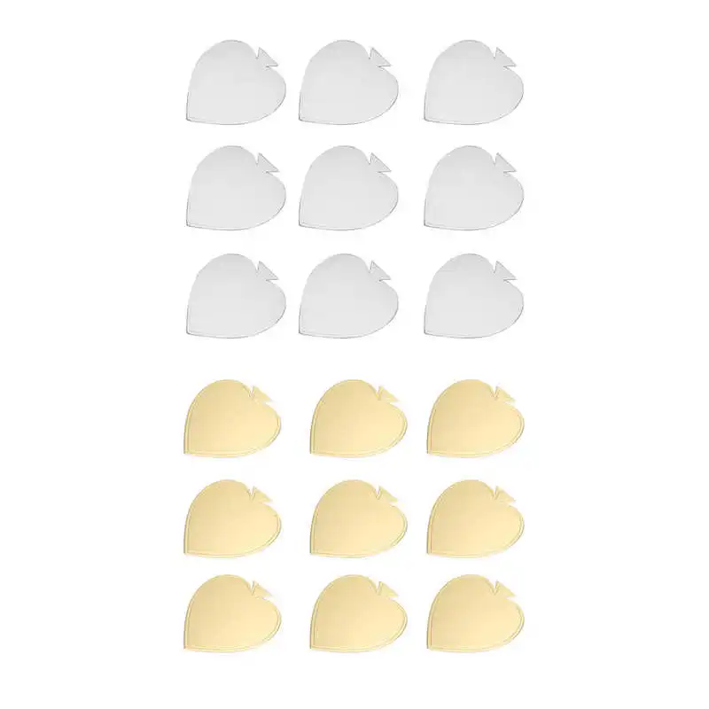 100 шт в форме сердца мини торт Панели мусс картон база десерт Дисплей лоток для