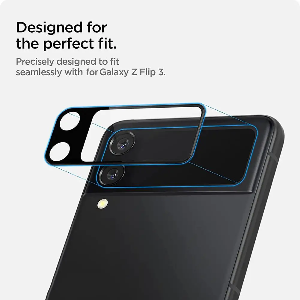 3 шт. HD-стекло для объектива камеры Samsung Galaxy Z Flip 5G Защита экрана Flip3 9H изогнутая