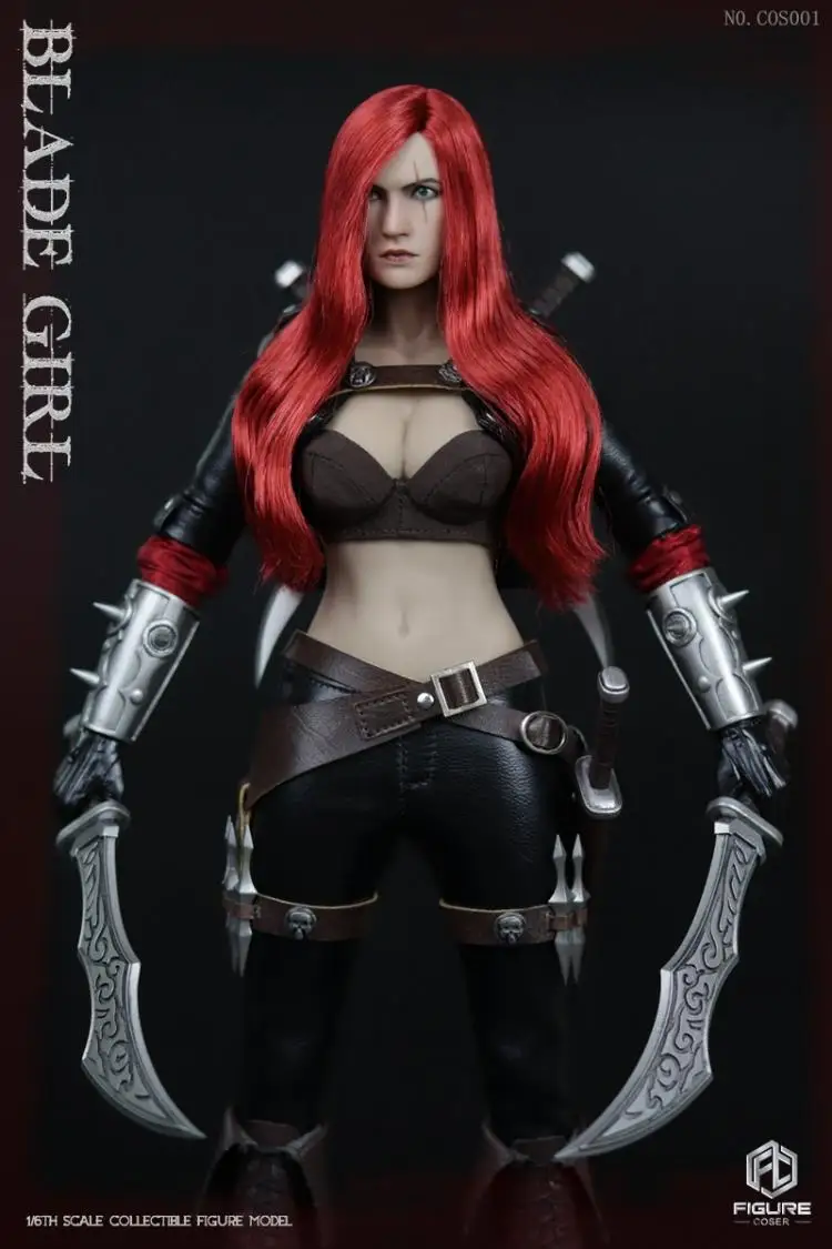 

Full set action figure FIGURECOSER COS001 1/6 LOL Katarina Du Couteau the Sinister Blade Figure Model Toys