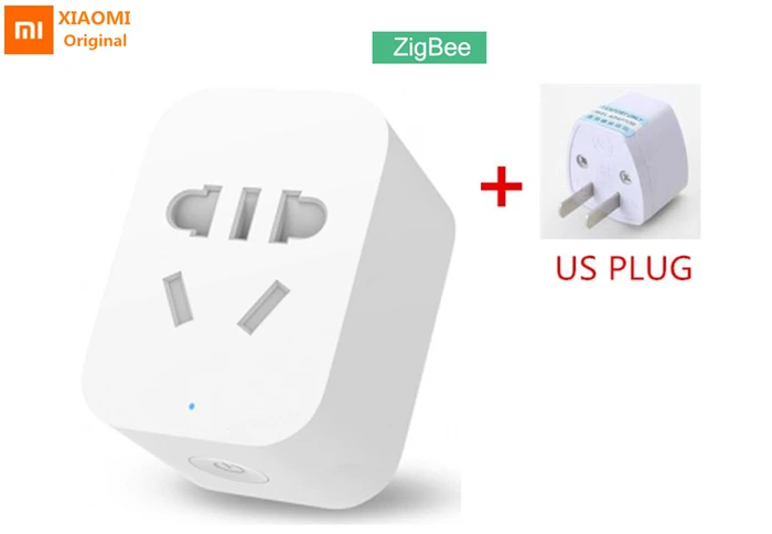 Zigbee US plug Xiaomi mijia интеллектуальная розетка Zigbee версия WiFi беспроводной пульт дистанционного управления гнездо адаптера питание таймер включения и выключения через приложение - Color: Zigbee US plug
