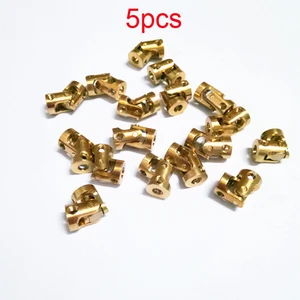 5 шт. микро универсальный шарнир 3 мм-3 мм Латунная муфта мини вал Соединительный фитинг для RC 124 118 модель автомобилялодкисамолета