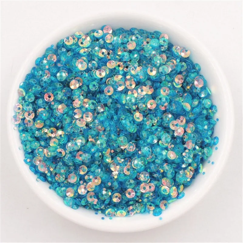 

1000Pcs 3/4mm Cup Round Sequins PVC Concave Paillettes for Crafts Sewing Wedding Decoratio DIY Handmade Lentejuelas Accessories