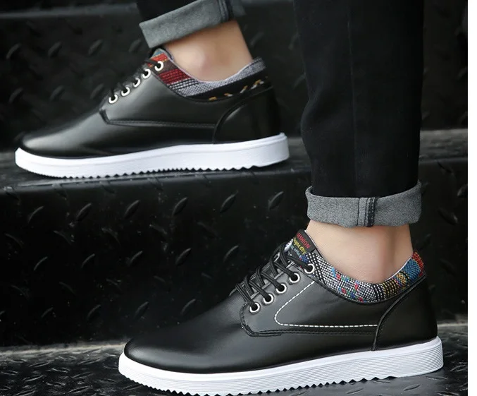 

2017 High Quality Men Casual Shoes Breathable Light Flats Shoes Leather Loafers Slip On Mens Flats Driving Shoes Plus size39-44