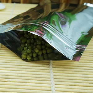 Многоразовый посеребренный пакет из алюминиевой фольги с застежкой-молнией, 22x30 см, 100 шт.