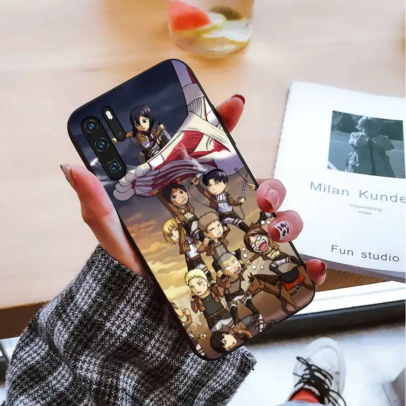 

attack on titan Phone Case For Huawei P9 P10 P20 P30 Pro Lite smart Mate 10 Lite 20 Y5 Y6 Y7 2018 2019