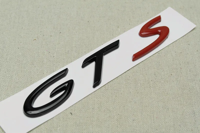 

1Pcs ABS Plastic GTS Auto Trunk Lid Sticker Badge Decoration Emblem