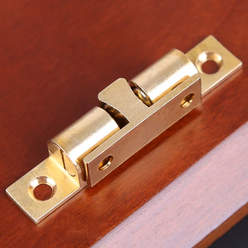 

100 Pieces 42mm Brass Cabinet Catches Metal Furniture Hardware Part Door Closer Switch Kitchen Hinge DIY Household