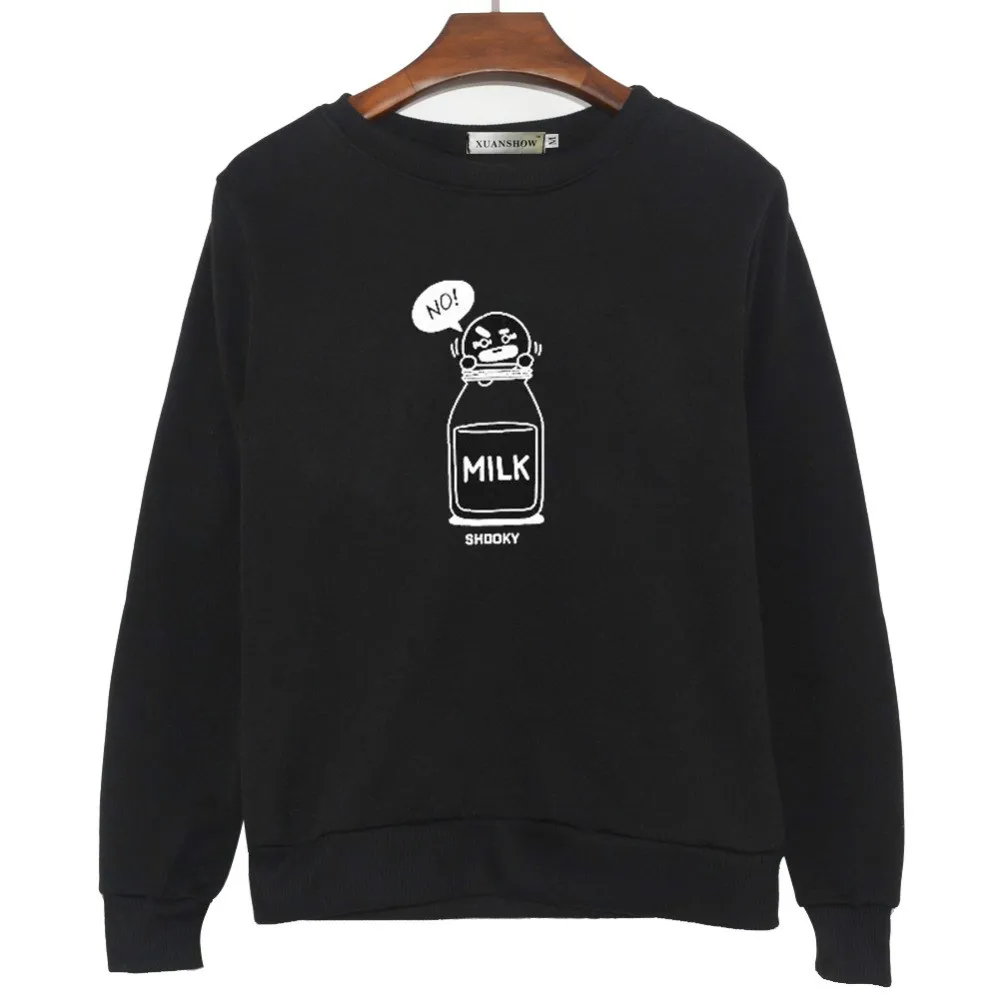 2019 KPOP choses SHOOKY CHIMMY Мультяшные буквы молоко модные толстовки уличная одежда для