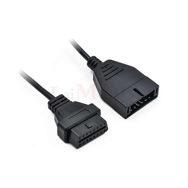 Для GM12 OBD2 Кабель-адаптер для G-M 12 Pin to ODB2 16Pin кабель OBDII разъем OBD1 инструмент