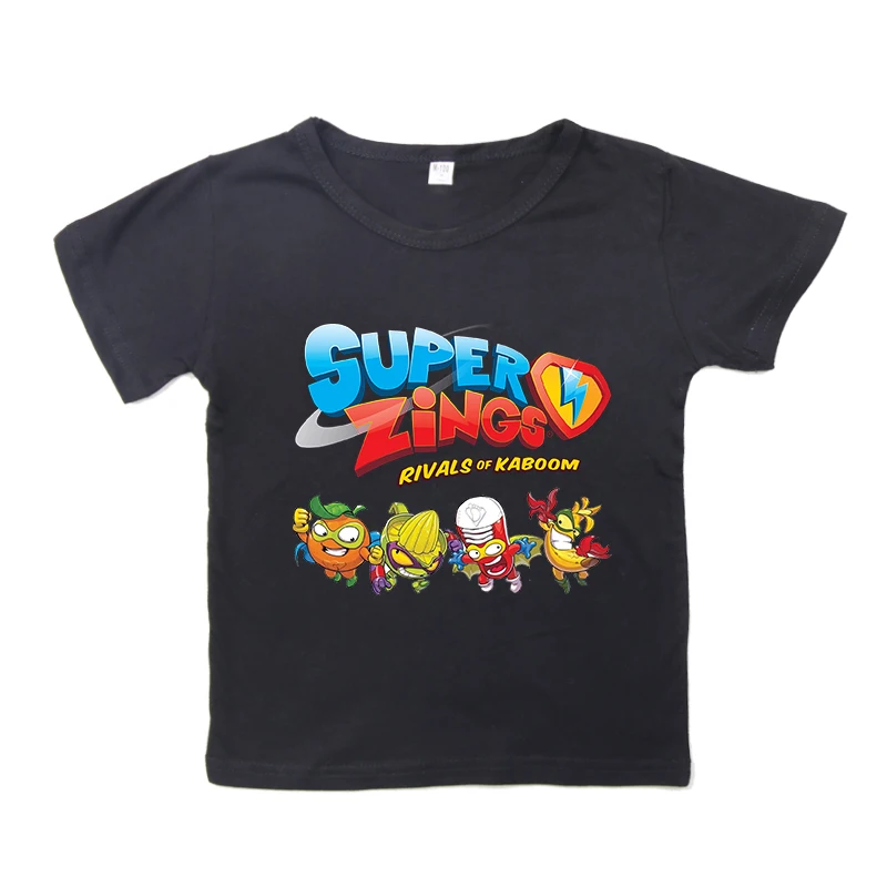 

Футболка детская с круглым вырезом, популярная Повседневная рубашка с мультяшным принтом, с коротким рукавом, для мальчиков и девочек, на ле...