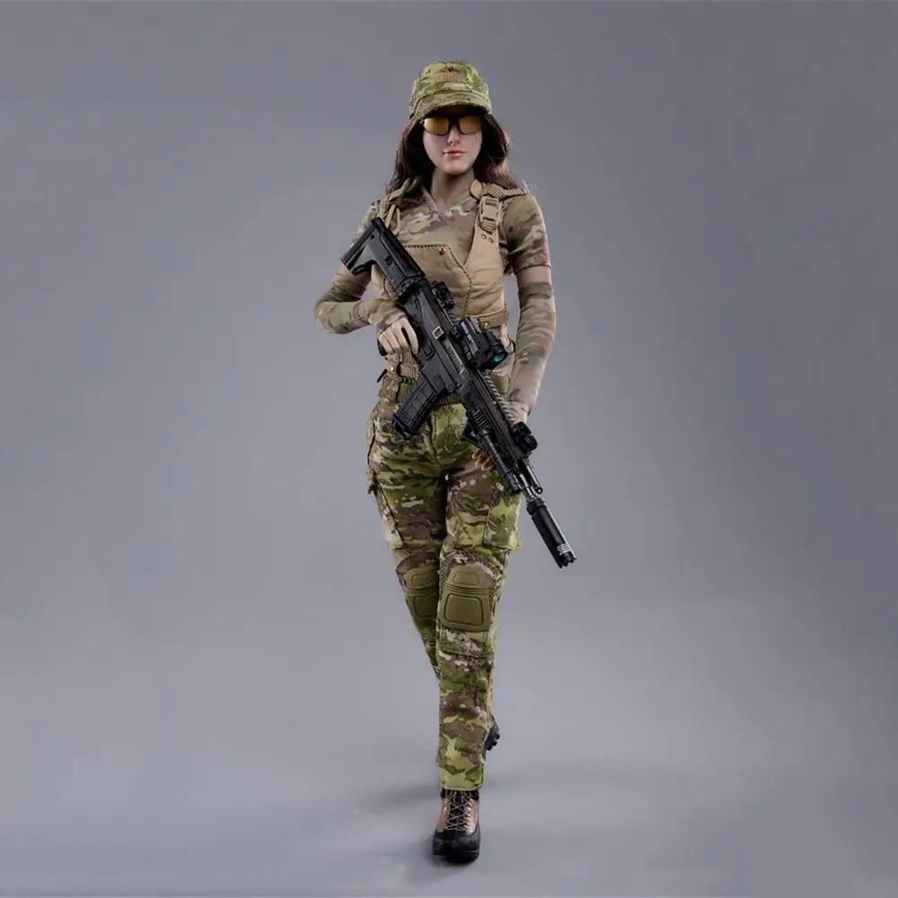 

Fire Girl Toys 1/6 FG003 Tactical Female Gunner Fire Series Set Female Special Force Camouflage Clothes for 12'' Solider Body