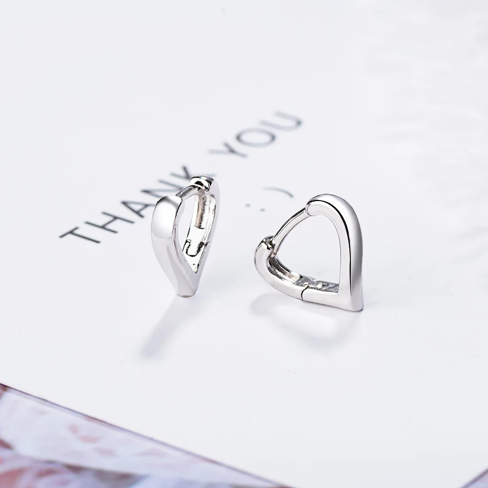 Минималистичные серьги кольца из стерлингового серебра 925 пробы в форме