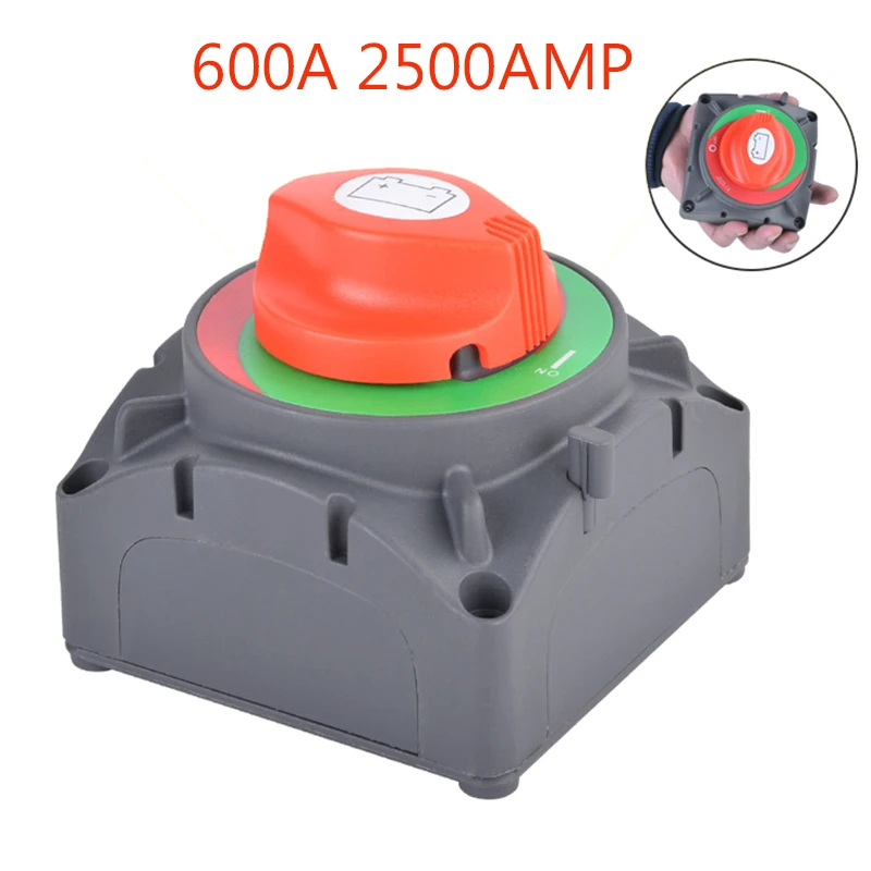 

600A/2500AMP Battery Switches, 12 .36. 48V Battery Power Cut On/Off Master Switch Disconnect Isolator for Car, Vehicle, RV. Boat