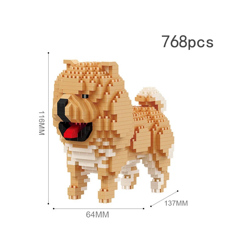 Микро блоки мини животные классические Домашние овчарки модель строительные