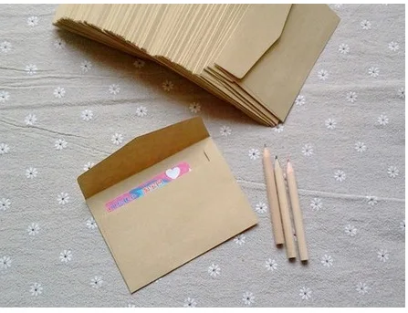 (10 Pieces/lot) 7*10cm Vintage Kraft Paper Envelopes Mini Greeting Card Membership | Канцтовары для офиса и дома