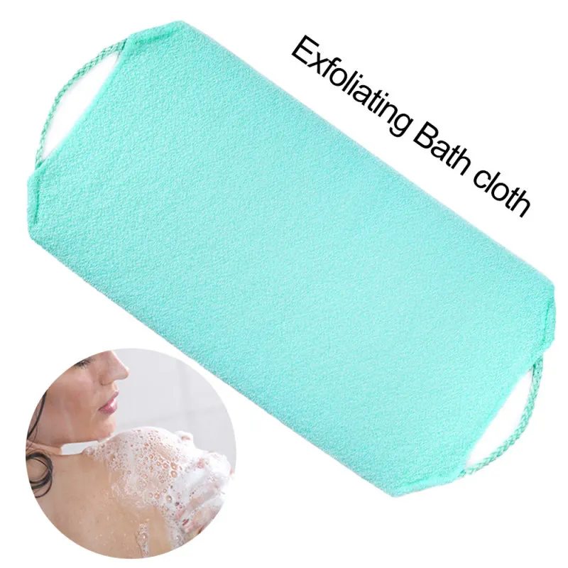 

1pc Stretchable Body Clean Exfoliating Neck Back Scrubber Shower Bath Cloth Tool Washcloth