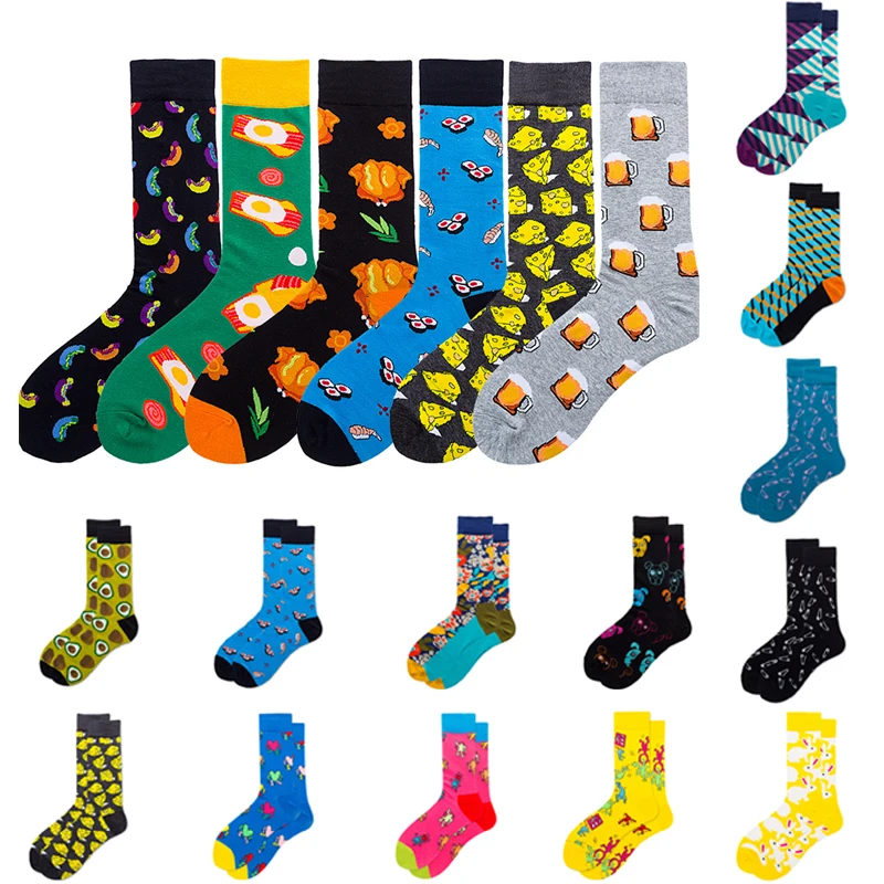 Модные осенне зимние Новые мужские и женские носки трубы хлопковые нейлоновые