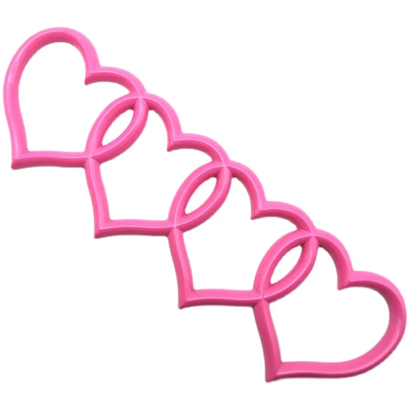 1 шт. ABS Четыре любовных сердца четыре кольца эмблема задний багажник