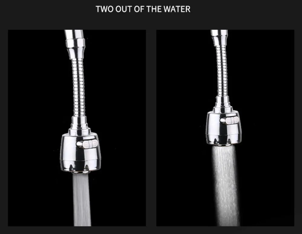 Насадка из нержавеющей стали для кухонного смесителя с защитой от