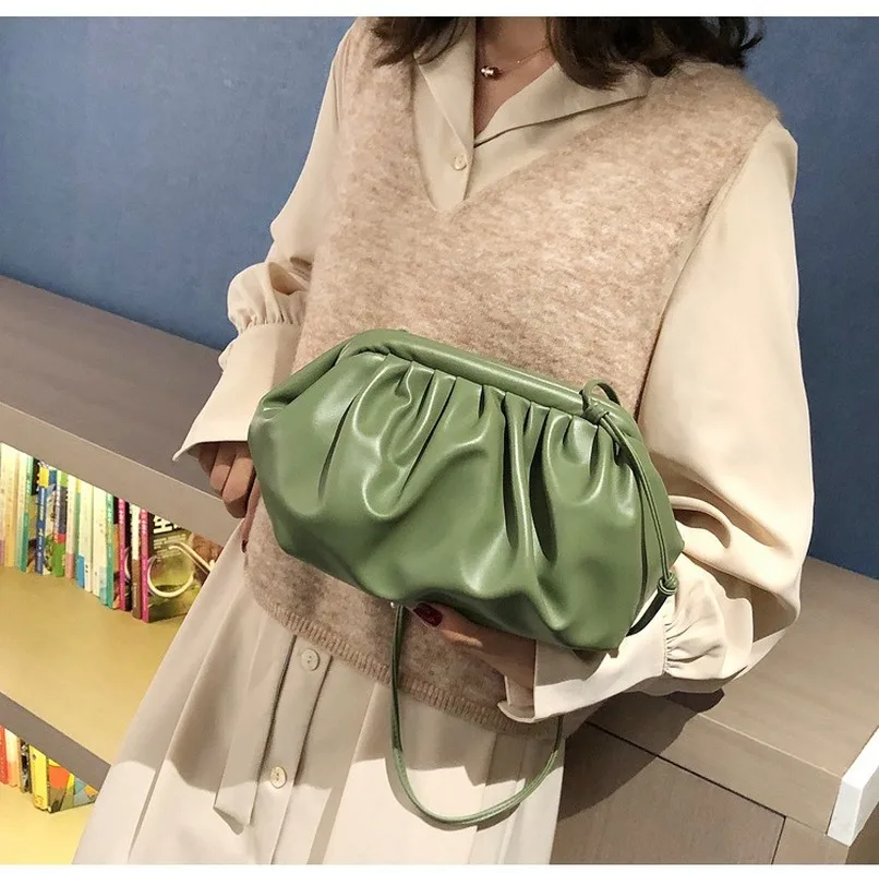 

Solid Color Elegant Crossbody Bags For Women 2020 Small Clutch Female Party Handbags and Purses Lady Shoulder Simple Bag