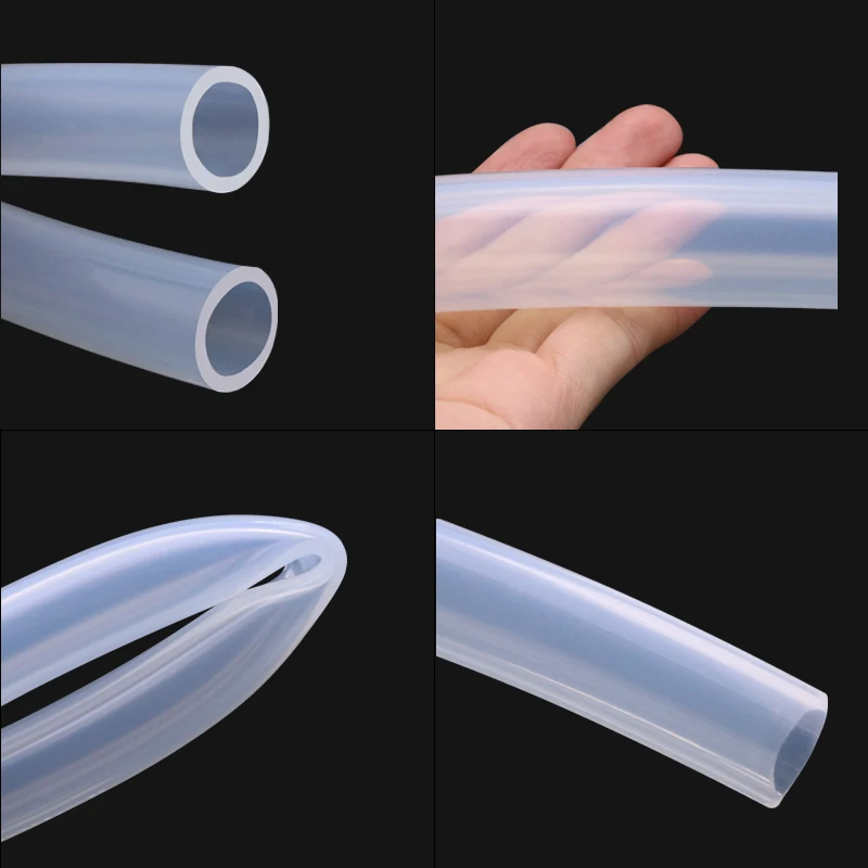 

Transparent Flexible Silicone Tube ID 15mm x 20mm OD Food Grade Non-toxic Drink Water Rubber Hose Milk Beer Soft Pipe Connect