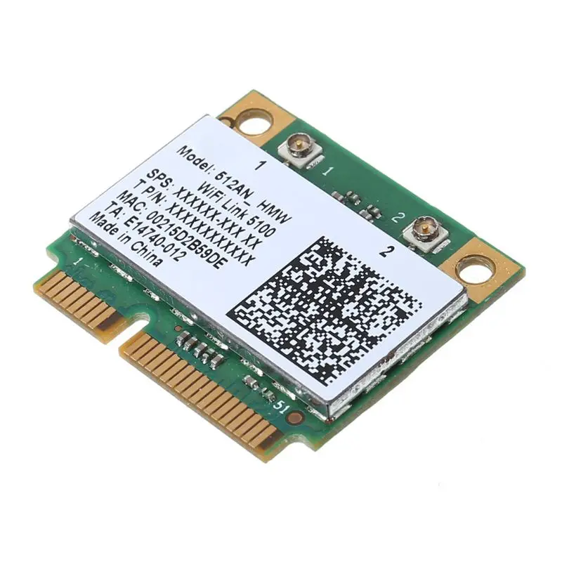 Двухдиапазонная беспроводная карта Wi-Fi 5100 512AN_HMW Mini PCI-e Wlan сетевая адаптер |