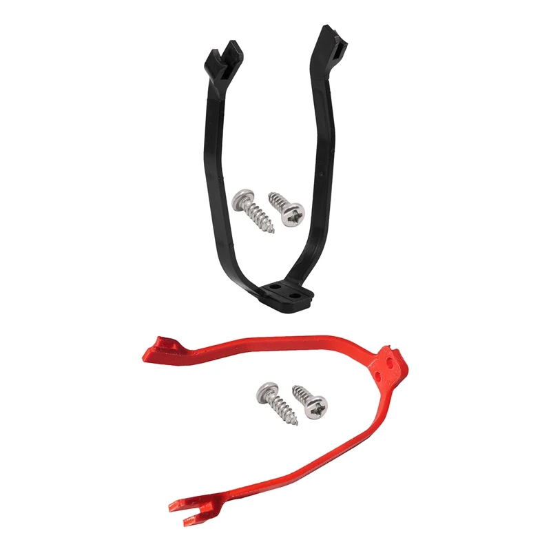 

2 Set Rear Mudguard Bracket Rigid Support with Screws for Electric Scooter Xiaomi M365/M365 Pro Scooter, Black & Red