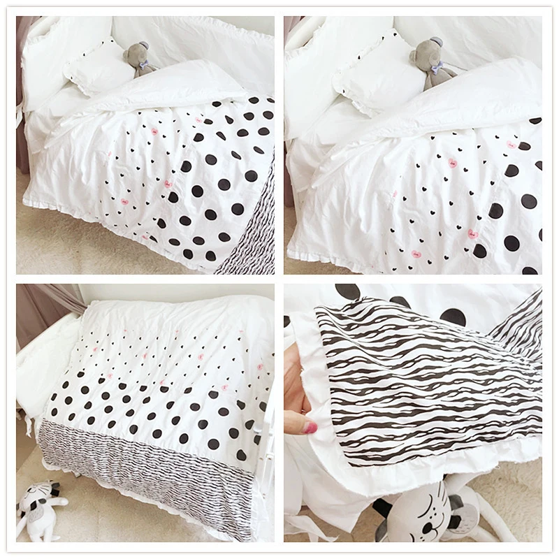

Baby Crib toddler bedding newborn baby quilt baby crib set Bed Sheet Pillows quilt Cushion Bumpers for Infant room YCZ039