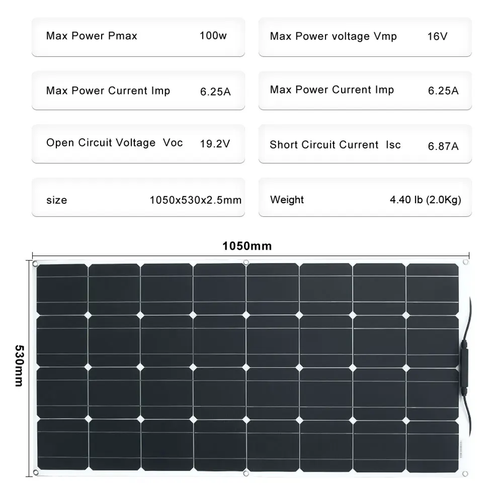 Панель солнечных батарей горячая Распродажа Высокая efficiengcy Гибкая солнечная