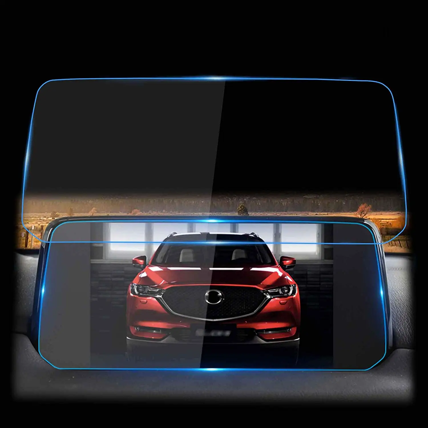 Для Mazda CX 5 8 2017 2018 2019 7 дюймов автомобильный навигационный экран протектор 9H