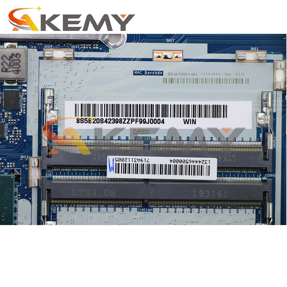 Billig Für Lenovo Legion Y545 Tragbare Laptop Motherboard NM-C221 FRU 5B20S42398 CPU I7 9750H 100% Test Arbeit Mainboard