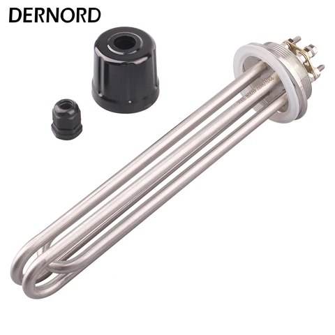 DERNORD Погружной нагреватель 2 дюйма 3/4-12кВт  SUS304 220/380В