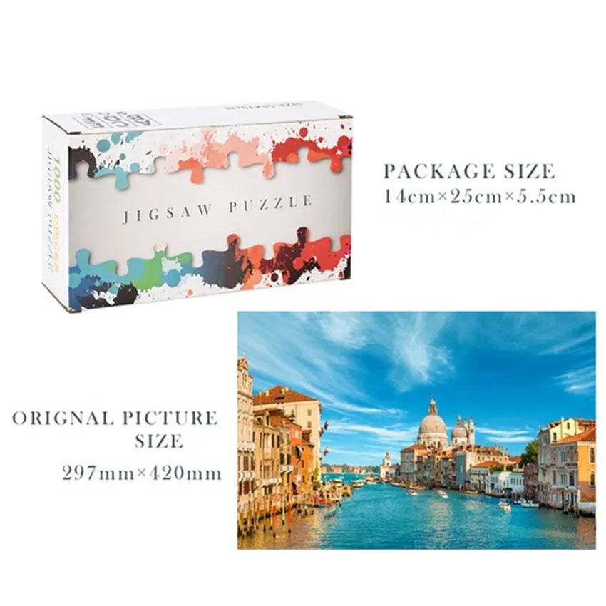 1000 шт. взрослых головоломки 3D антистресс игрушки Монтессори Parper Adulto развивающие