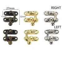 bronze yellow white three colors 2732mm hidden buckle packaging box accessories wooden box buckle horn lock