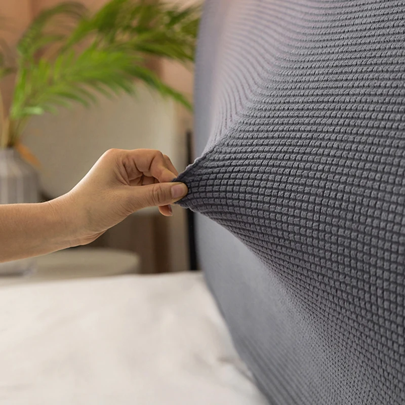 Современный однотонный замшевый чехол для кровати прикроватный закрытый