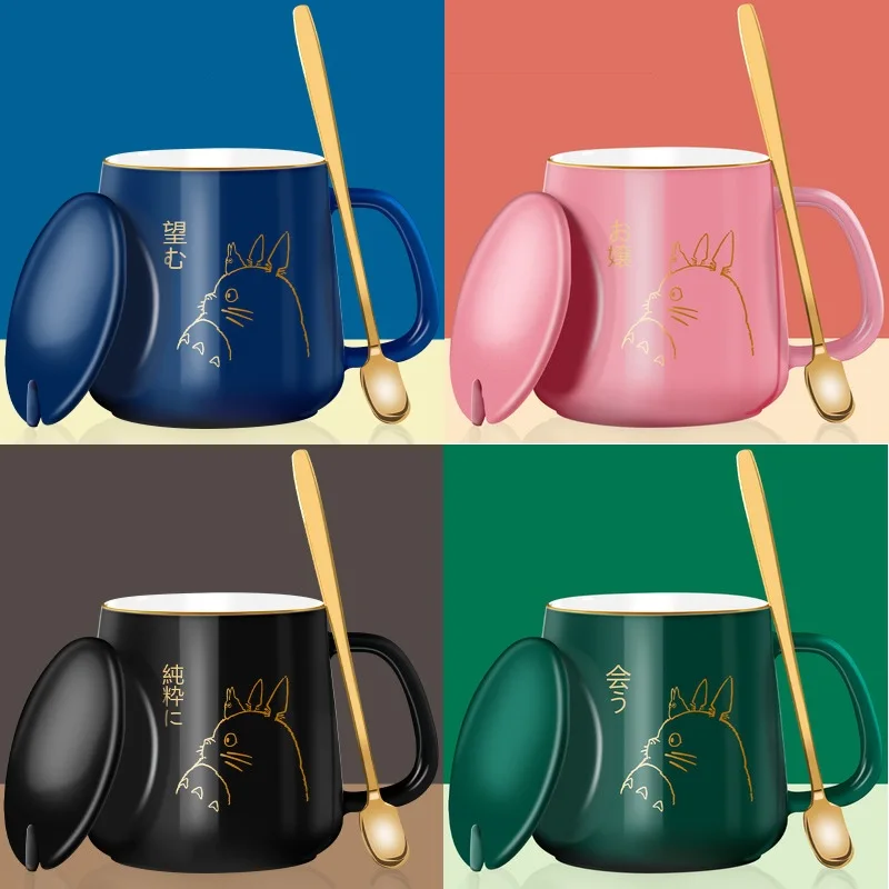 Креативные керамические кружки с покрытием ложка чайная чашка кружка для молока