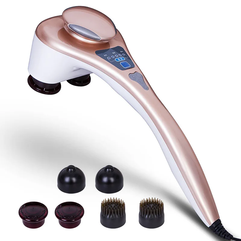 220 В Электрический телефон двойная головка шейный массажный молоток