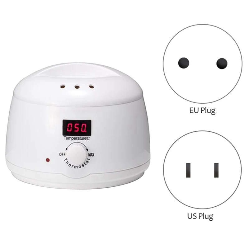

Wax Epilator Paraffin Heater for Women Men High Temperation Hair Removal Body Depilatory LED Display Wax Heater